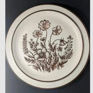 Vintage Sango Design Four Stoneware, Indian Summer Pattern 12" Round Platter